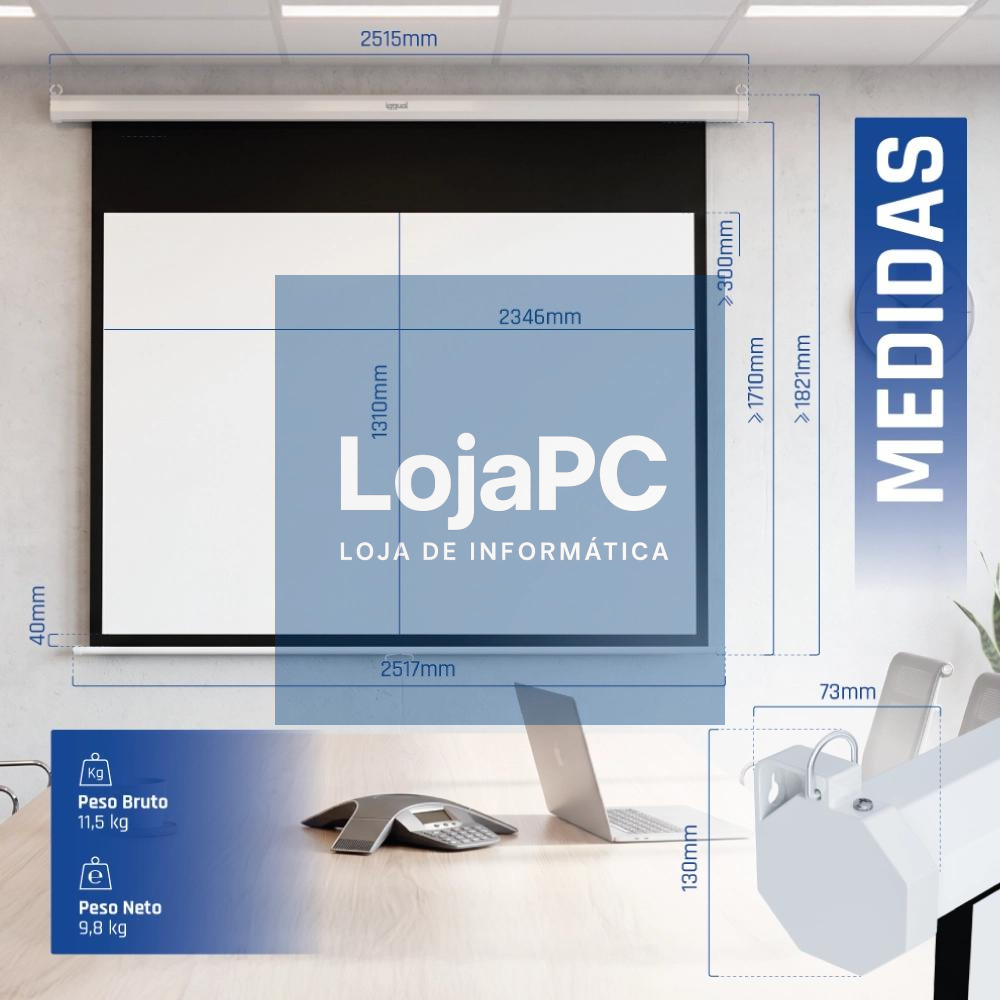 iggual Pantalla manual 16:9 106" 234x131 cm — imagem 5