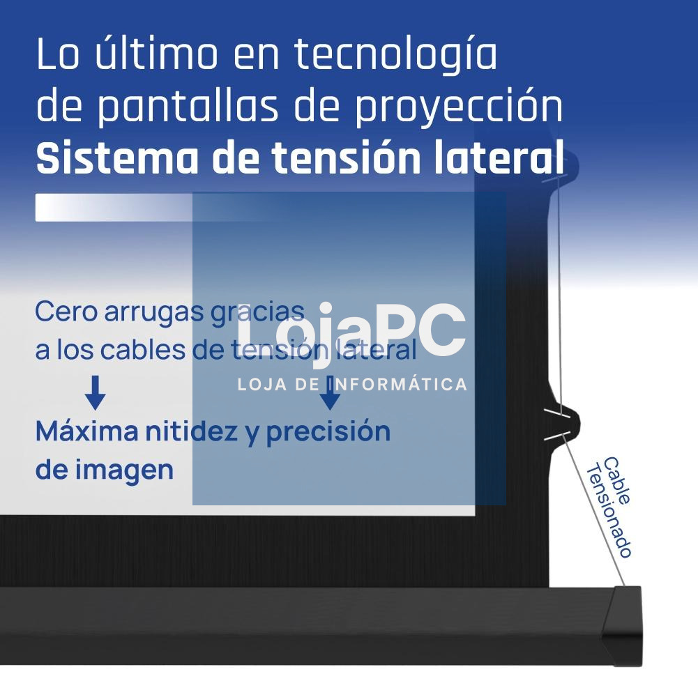 iggual Pantalla eléc tensionada 16:9 92" 203x114cm — imagem 2