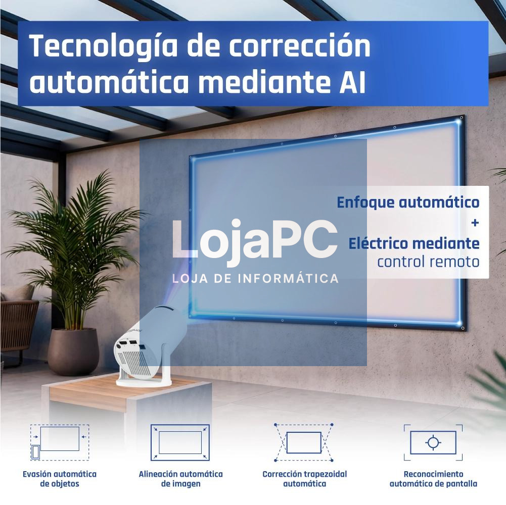iggual Pack mini proyector + pantalla 100" plegabl — imagem 5