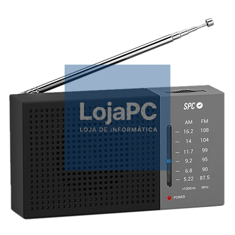 SPC Jetty Lite AM/FM Radio Gris — imagem 3