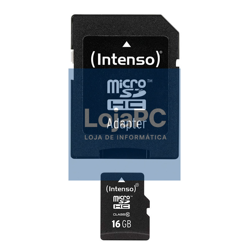 Intenso 3413470 Micro SD clase 10 16GB c/adapt