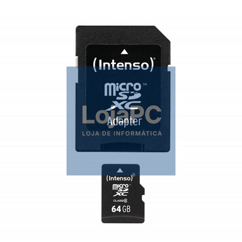 Intenso 3413490 Micro SD clase 10 64GB c/adapt