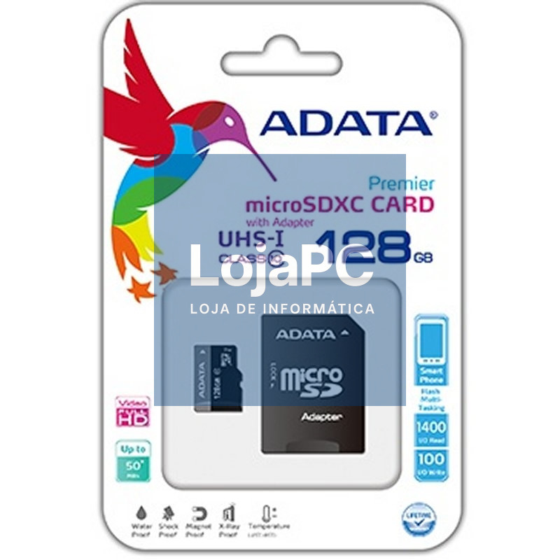 ADATA MicroSDHC 128GB UHS-I CLASS10 c/adapt