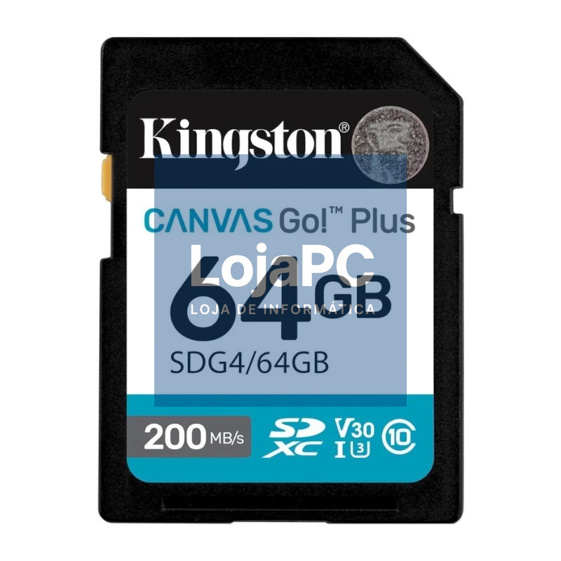 Kingston Canvas Go! Plus 4 SD 64GB class 10 U3 V30