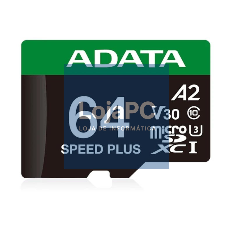 ADATA Speed Plus microSDXC UHS-I 64GB U3 V30 A2