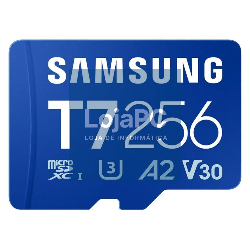 Samsung Micro SDXC T7 256GB clase10 U3 V30 A2