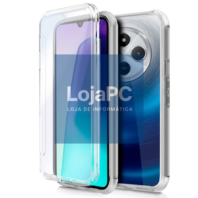 COOL 3D Silicone Case for Xiaomi Redmi 14C / Poco C75 (Transparent Front + Back)