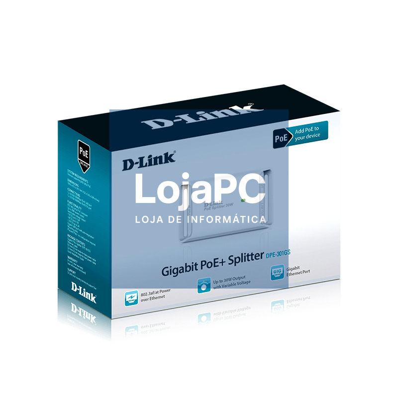 D-Link DPE-301GS Gigabit 30W PoE Splitter — imagem 5