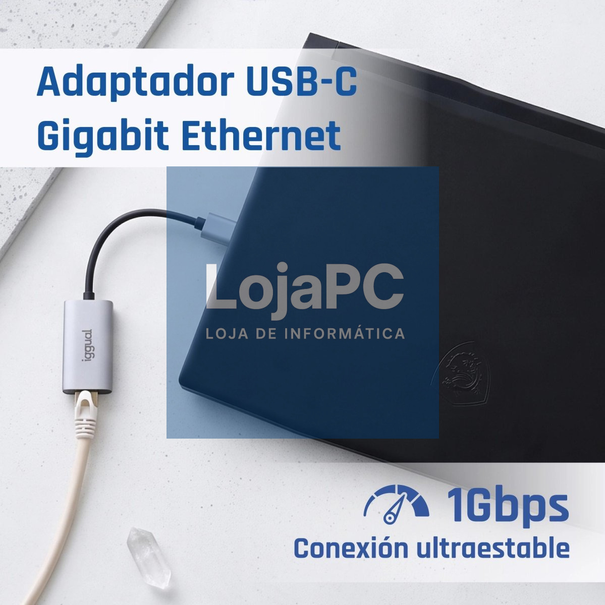 iggual Adaptador USB-A 3.0 a RJ45 Gigabit — imagem 3
