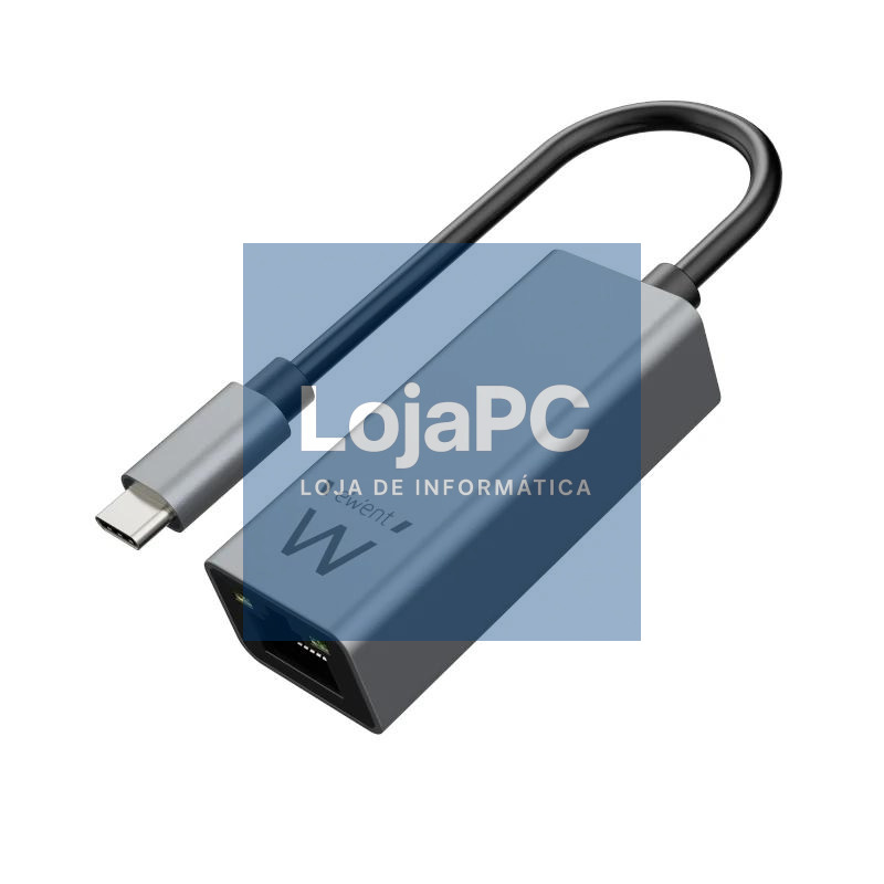 EWENT ADAPTADOR DE RED GIGABIT USB-C ALUMINIO