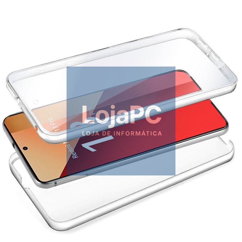 COOL 3D Silicone Case for Xiaomi Redmi Note 13 Pro / Note 14S / Poco M6 Pro (Transparent Front + Back) — imagem 2