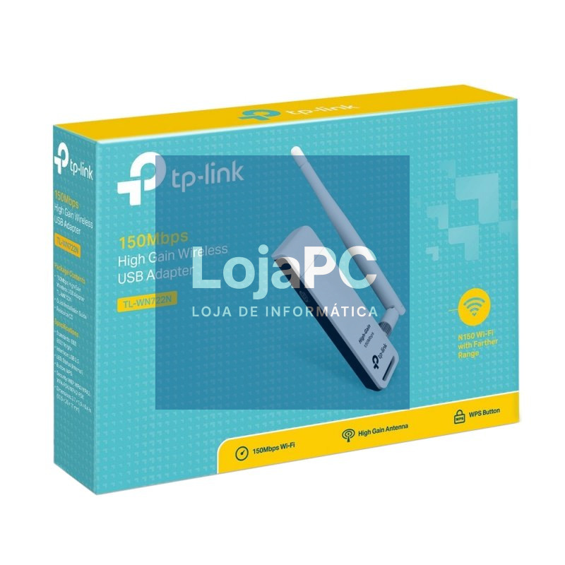 TP-LINK TL-WN722N Tarjeta Red WiFi N150 USB — imagem 3