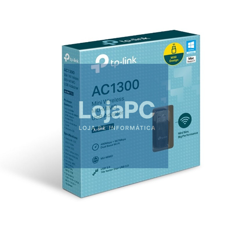 TP-Link Archer T3U Mini Adaptador USB WiFi AC1300 — imagem 3