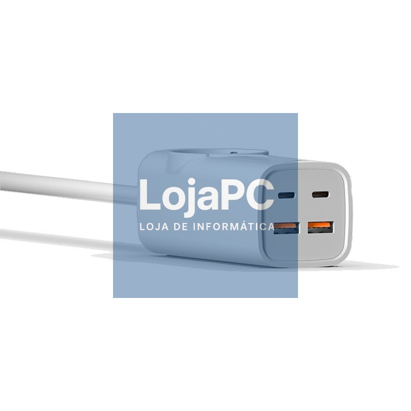 COOL 65W Universal Multiport Charger (5 Port Power Strip) White — imagem 3