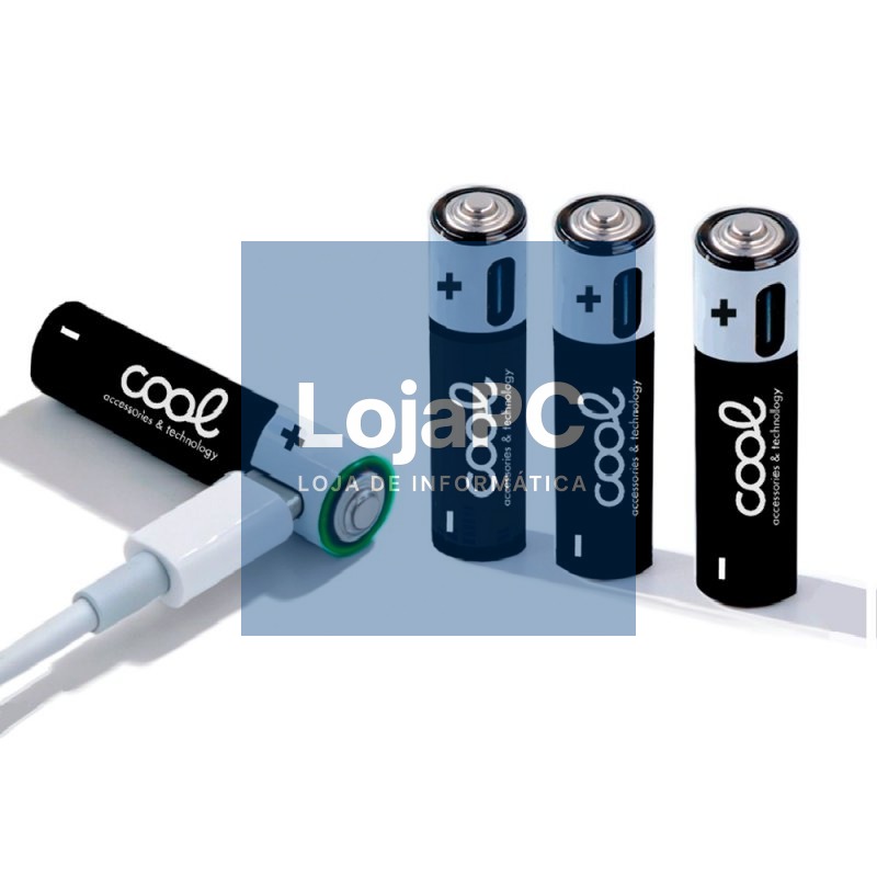 COOL AAA LR03 Rechargeable Alkaline Batteries (Pack of 4) — imagem 3