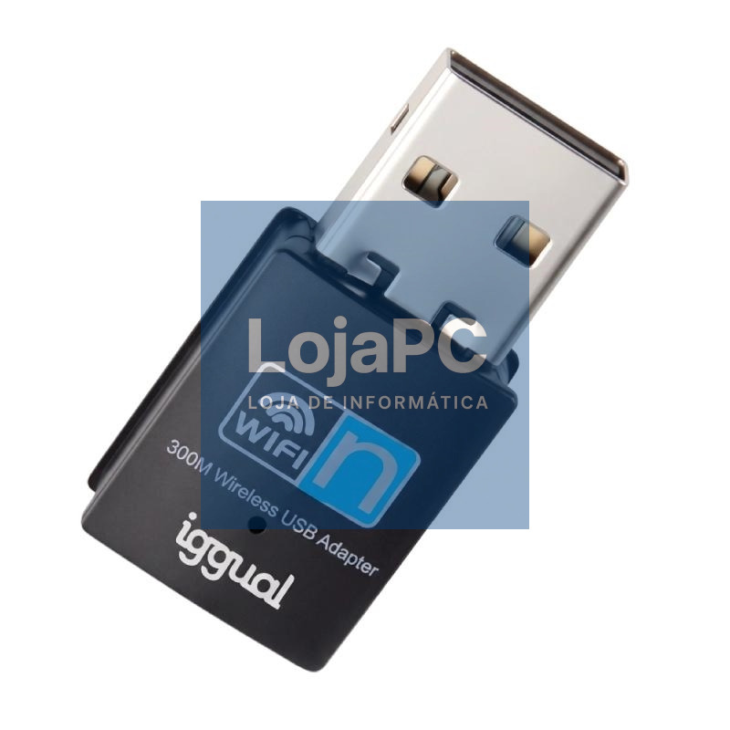 iggual Adaptador USB Wifi 300 Mbps mono 2.4GHz