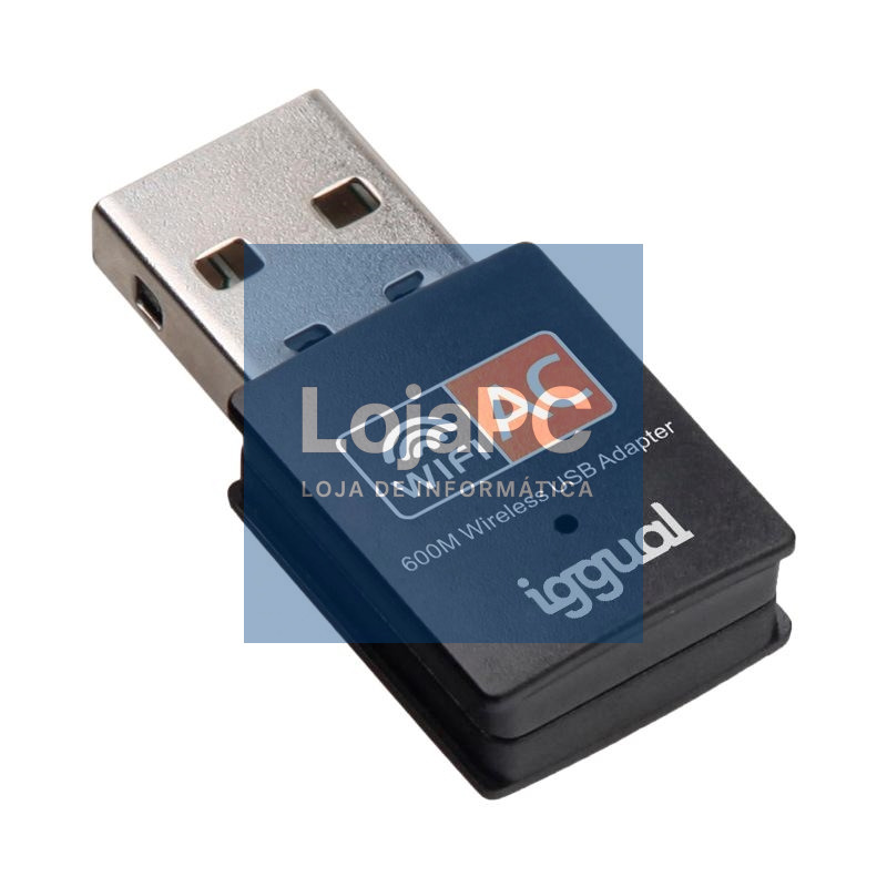 iggual Adaptador USB Wifi 600 Mbps dual 2.4G/5G