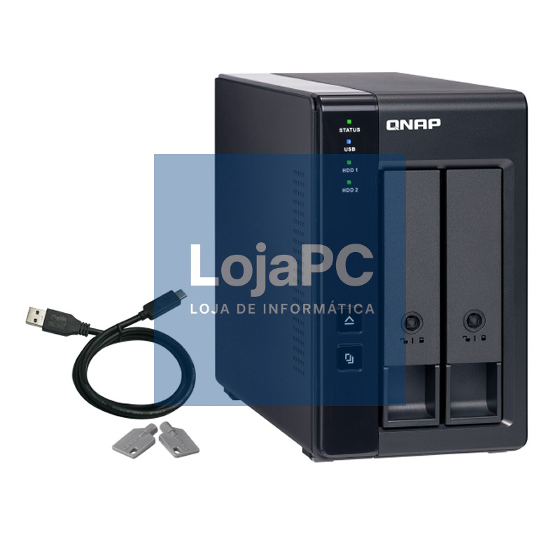 QNAP TR-002 Raid Expansion 2XHDD-Bay 1xUSB-C 3.2 — imagem 2