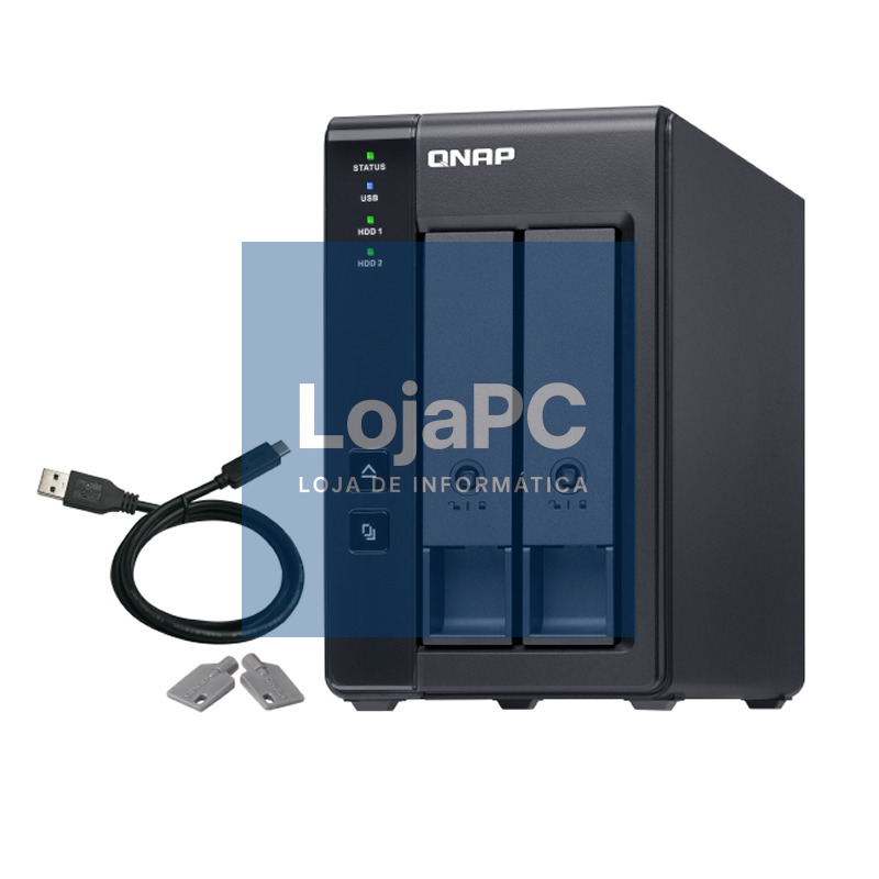 QNAP TR-002 Raid Expansion 2XHDD-Bay 1xUSB-C 3.2