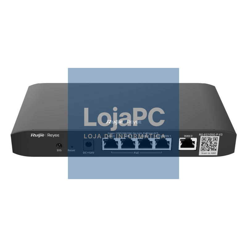 Reyee Cloud Router 5xGbE (4 POE+) 54W 2xWAN — imagem 3