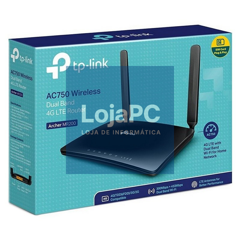 TP-LINK Archer MR200 Router 4G WiFi AC750 — imagem 5