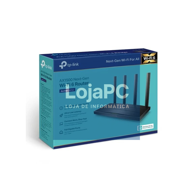 TP-Link Archer AX12 Router WiFi6 AX1500 1xGb WAN — imagem 3