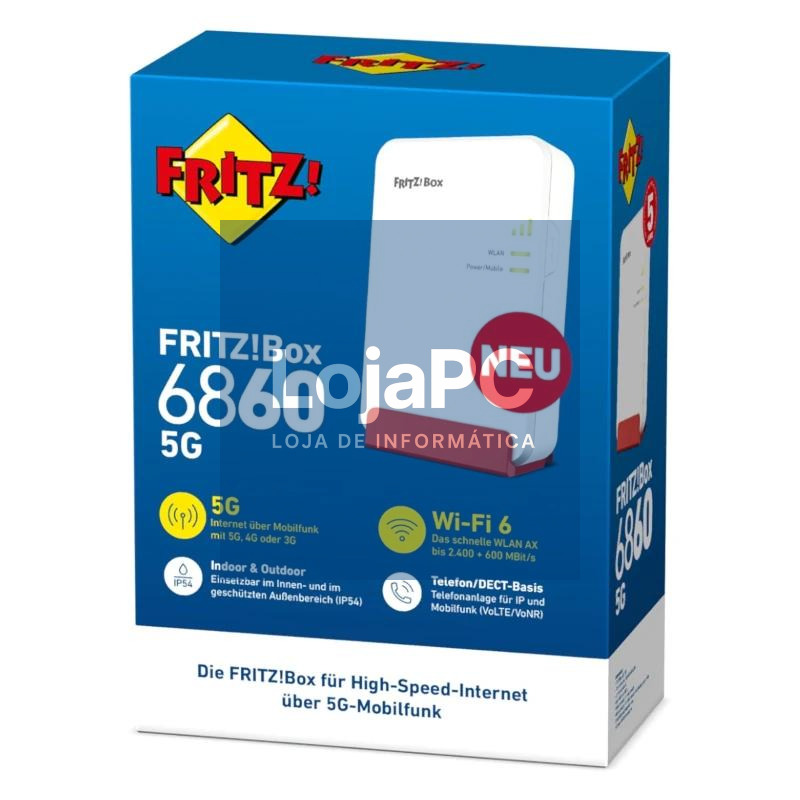 Fritz! Box6860 5G Router WiFi6 4x4 MIMO NanoSIM — imagem 2