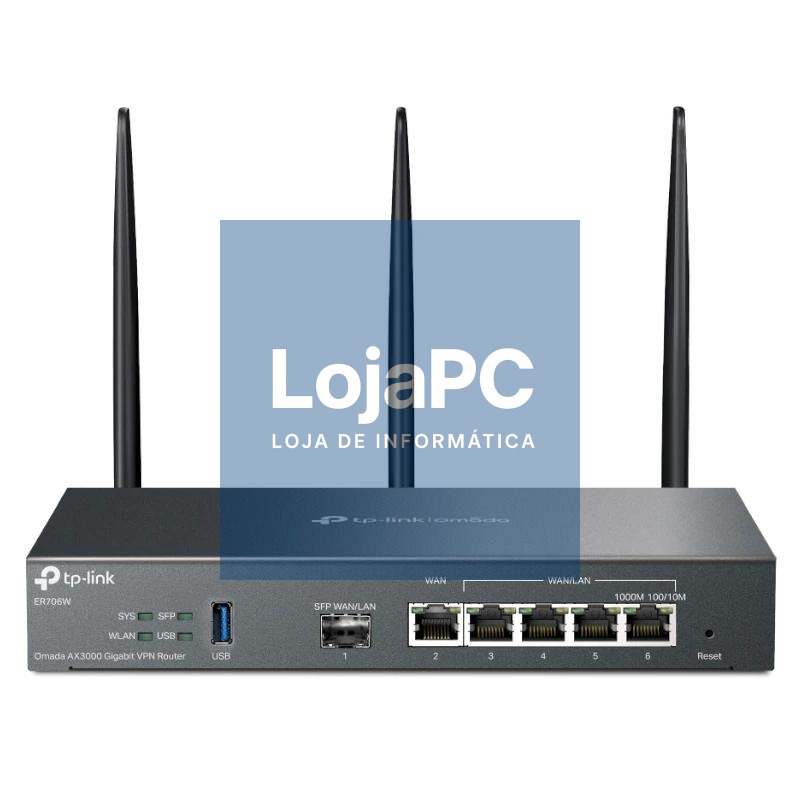 TP-Link ER706W Router WiFi6 Omada AX3000 Doble Ban