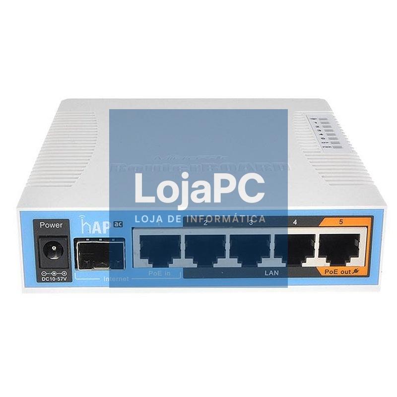 MikroTik RB962UiGS-5HacT2HnT hAP AC 5xGB 1xSFP 5GH — imagem 2