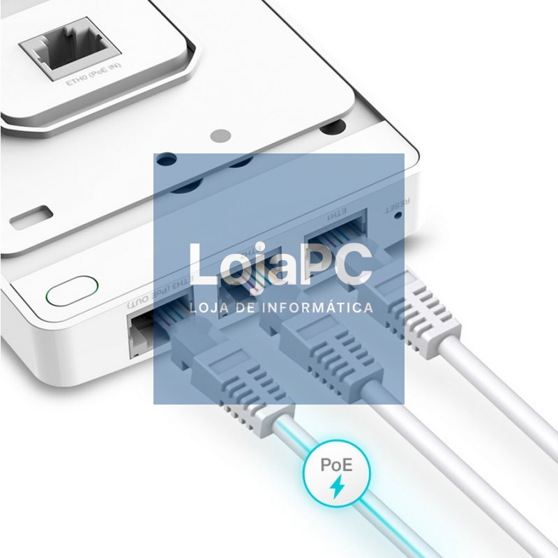 TP-Link EAP615-Wall AP WiFi6 AX1800 Dual 4xGbE — imagem 3