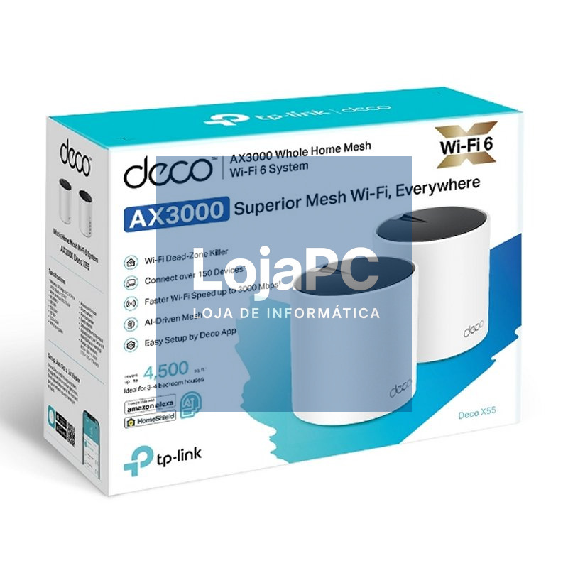 TP-Link Deco X55(2-pack) WiFi6 AX3000 Dual Mesh — imagem 5