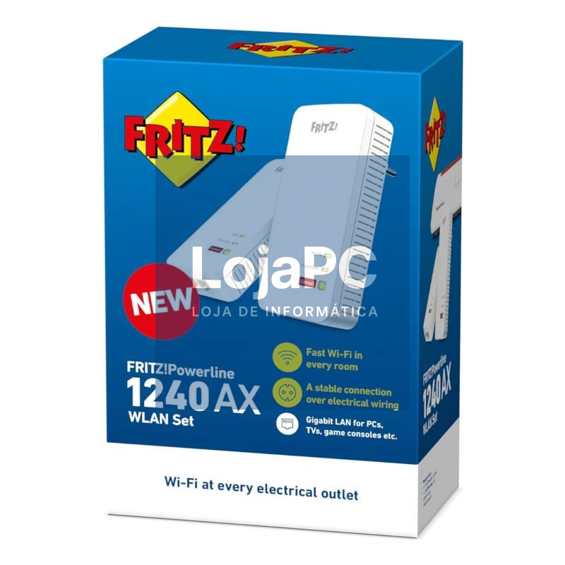 Fritz! Powerline 1240 AX WLAN Set Mesh 2xGbE — imagem 5