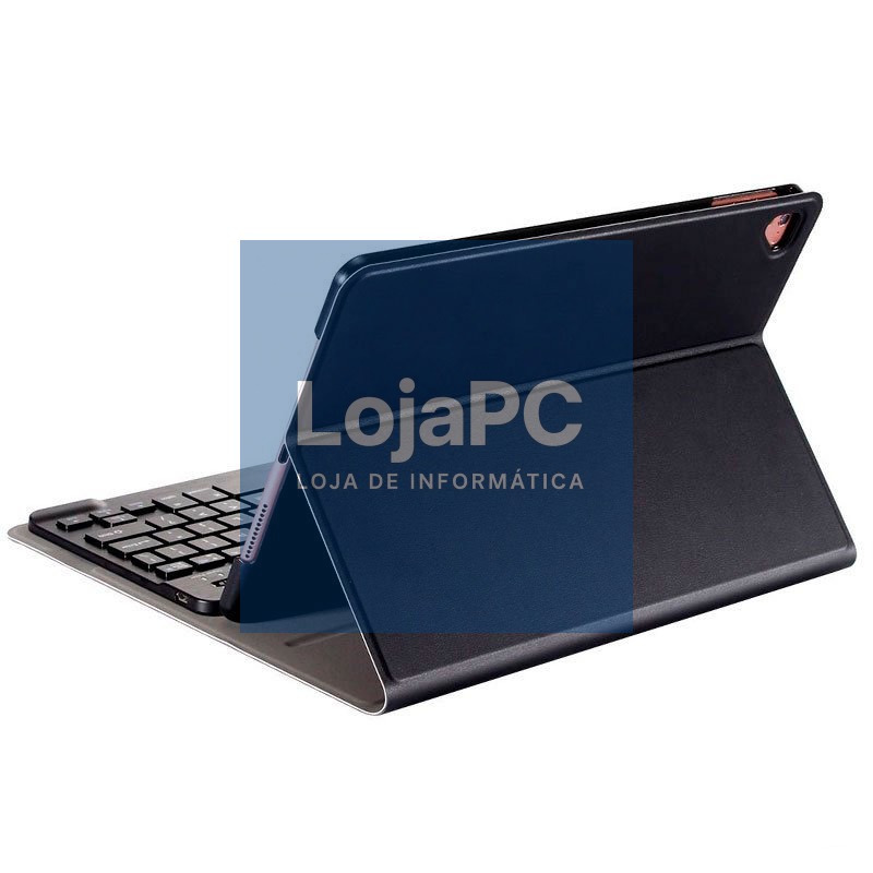 COOL Case for iPad (2019 / 2020 / 2021) 10.2 inch Leatherette Bluetooth Keyboard (Black) — imagem 2