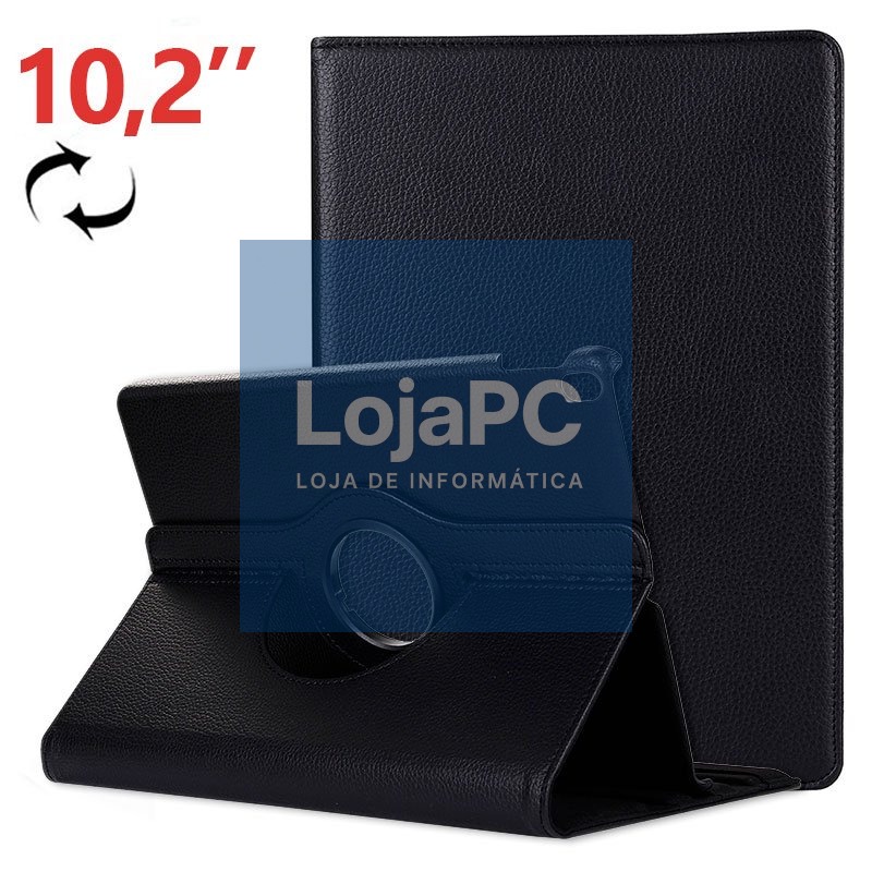 COOL Case for iPad (2019 / 2020 / 2021) 10.2 inch Rotating Leatherette Black