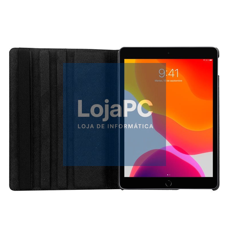 COOL Case for iPad (2019 / 2020 / 2021) 10.2 inch Rotating Leatherette Black — imagem 3