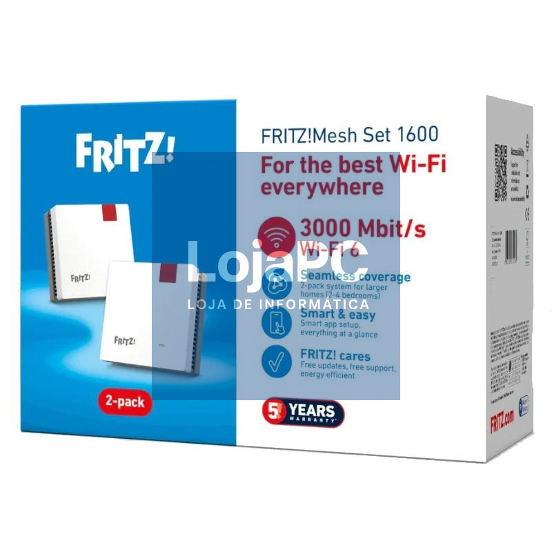 Fritz! Mesh WiFi Set 1600 2-pk Repeater WiFi6