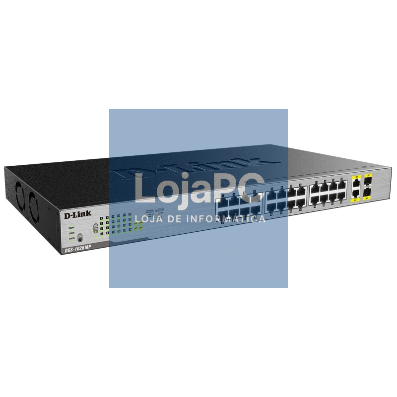 D-Link DGS-1026MP Switch 24xGB PoE+ 2xSFP — imagem 2