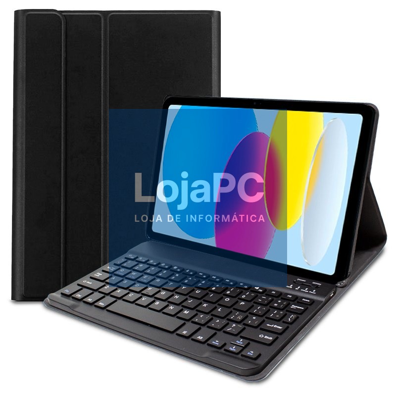 COOL Case for iPad (2022 / 2024) 10.9 (10 Gen.) / 11 2025 (A16) / 12 2026 Bluetooth Keyboard Black