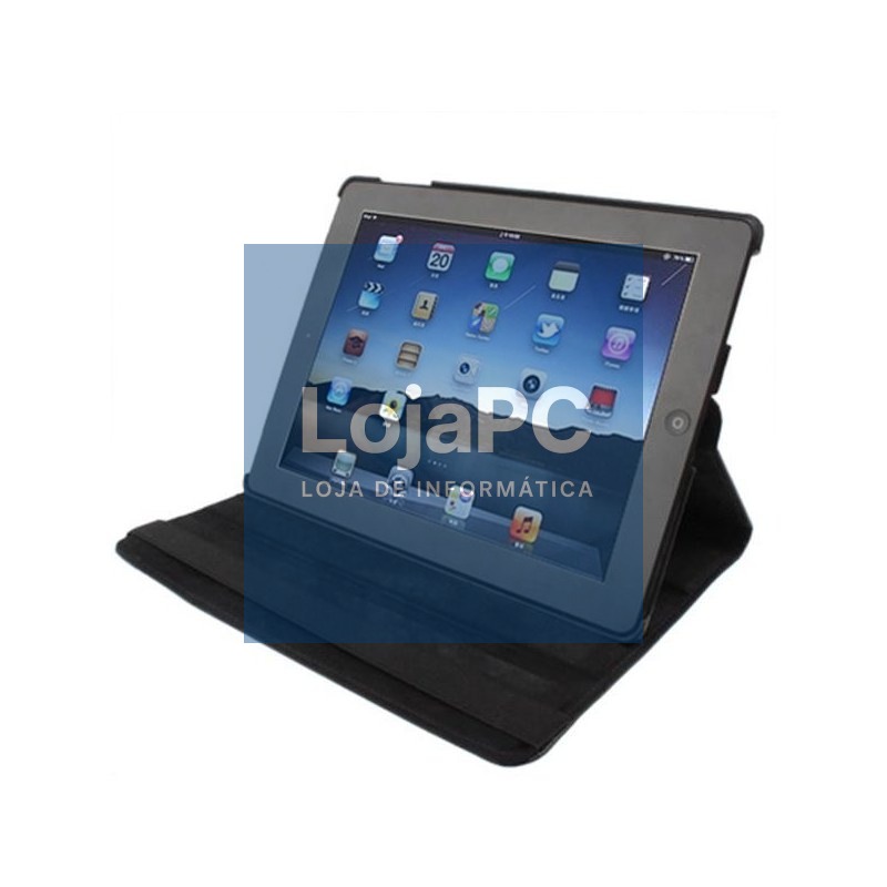 COOL Case for iPad 2 / iPad 3 / 4 Black Leatherette Swivel (Support) — imagem 2