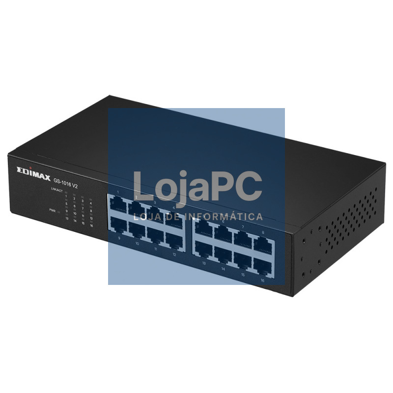Edimax GS-1016 V2 16-Port GbE Switch Desk/Rack — imagem 2