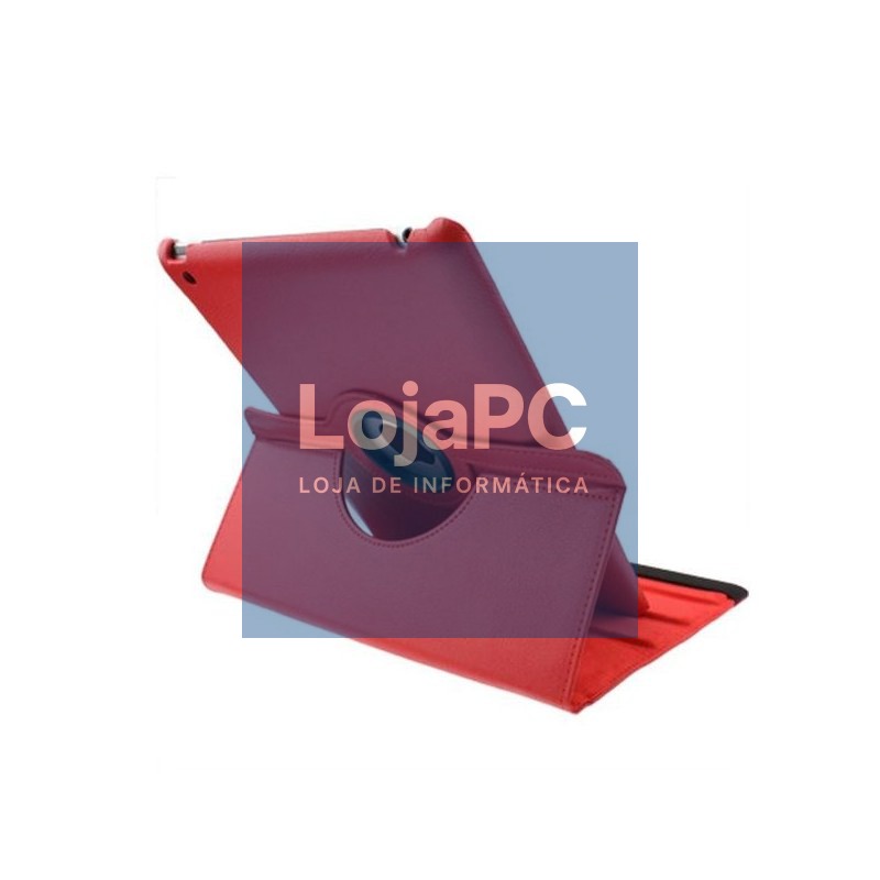 COOL Case for iPad 2 / iPad 3 / 4 Red Leatherette Rotating (Support) — imagem 3