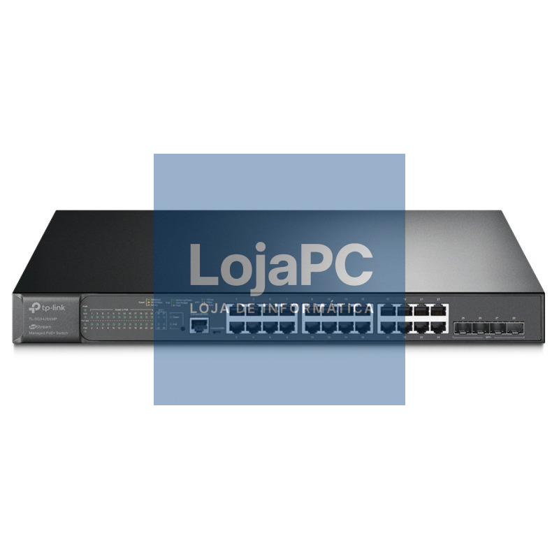 TP-Link SG3428XMP Switch L2 24xGb PoE+ 4Slots — imagem 2