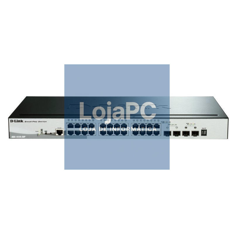 D-Link DGS-1510-28P/E Switch L2 24xGB PoE 2xSFP+
