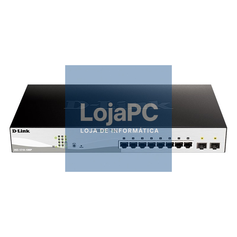 D-Link DGS-1210-10MP/E Switch 10Gb PoE+ 2xSFP 130W
