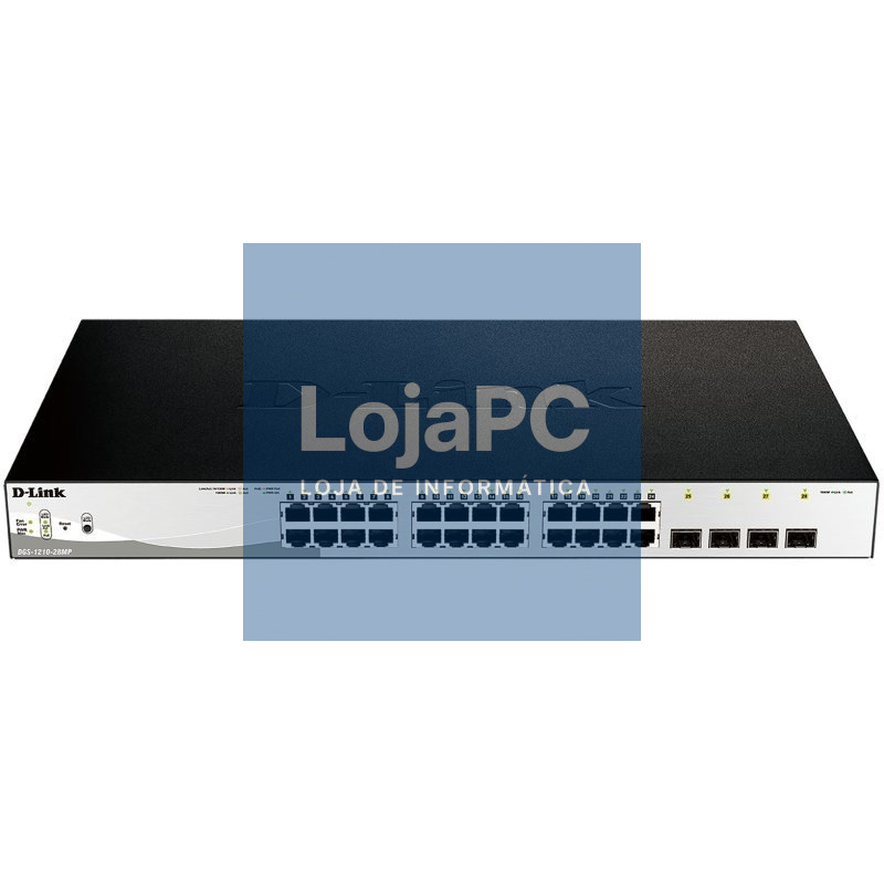 D-Link DGS-1210-28MP/E Switch 24xGb PoE+ 4xSFP Com