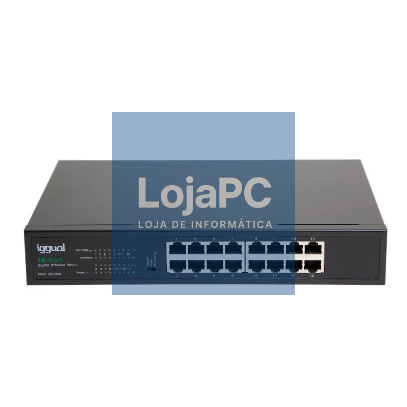 iggual Switch Gigabit 16 puertos 1000Mbps GES16000