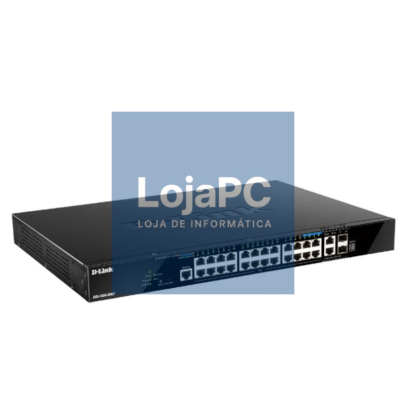D-Link DGS-1520-28MP/E Switch 20xGbE PoE 2x10 SFP+ — imagem 2