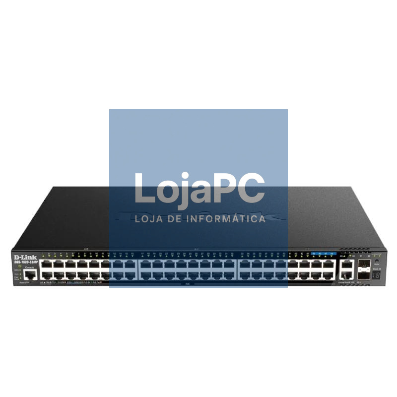 D-Link DGS-1520-52MP/E Switch 44xGbE PoE 2x10 SFP+