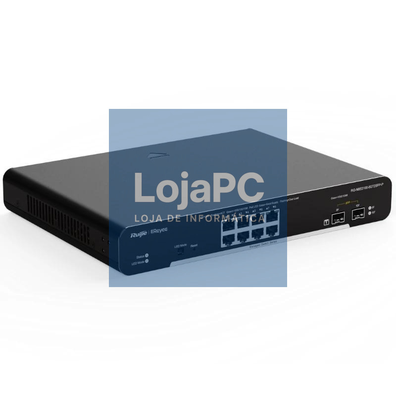 Reyee Switch L2 8xGb PoE+ 2xSFP Slots Rack — imagem 3