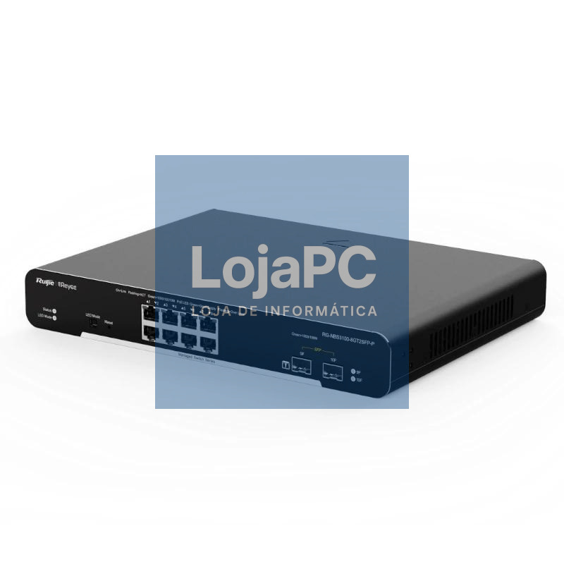 Reyee Switch L2 8xGb PoE+ 2xSFP Slots Rack — imagem 5
